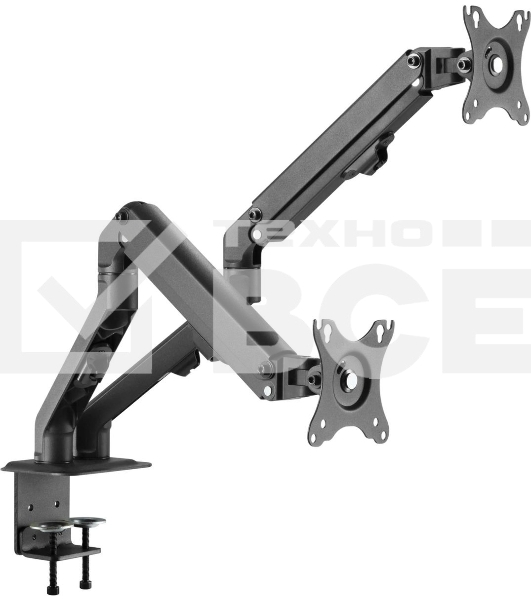 Кронштейн для мониторов Ultramounts UM729 черный 17'-27' макс.7кг крепление к столешнице поворот и наклон