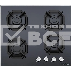 Газовая варочная панель Maunfeld EGHG.64.2CB/G, 4 конфорки, закаленное стекло, черный, фото4