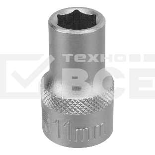 Головка торцевая Stels 11 мм, 6-гранная, CrV, под квадрат 1/2'