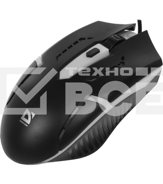 Мышь проводная Defender Flash MB-600L черный, 1200 dpi, USB, кнопки - 4