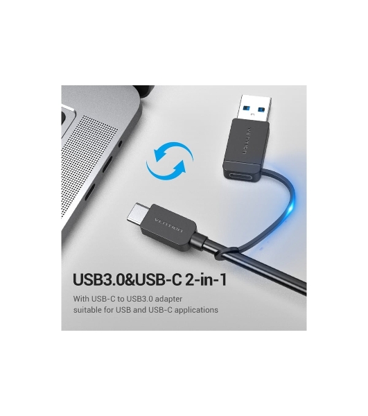 Концентратор Vention CHTBB, USB/USB Type-C, USB, USB