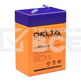 Батарея Delta DTM 6045 (6V 4.5Ah)