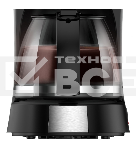 Кофеварка капельная Centek CT-1148 Steel/Black, исп. кофе - молотый, 0.6 л, 600 Вт.