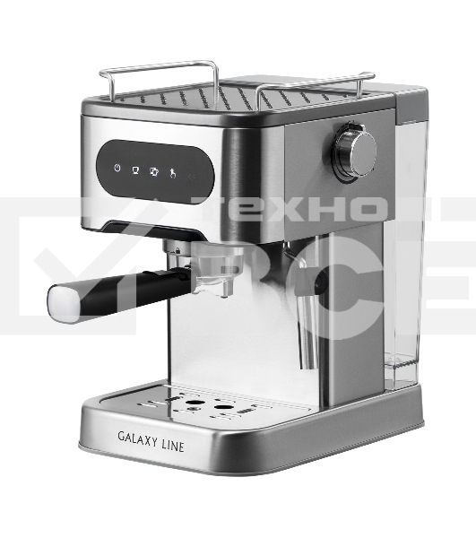 Кофеварка рожковая Galaxy Line GL 0761 серый, исп. кофе - молотый, 1,5 л, 1500 Вт, 20 Бар.