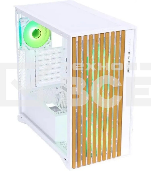 Компьютерный корпус Aerocool / Formula TimberLine T0 белый без БП mATX 6x120mm 6x140mm 2xUSB3.0 audio