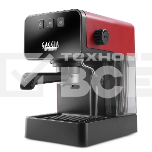 Кофеварка рожковая Gaggia EG2111/03 Style красный/черный, чалды, 1.2 л, 1900 Вт, 15 бар