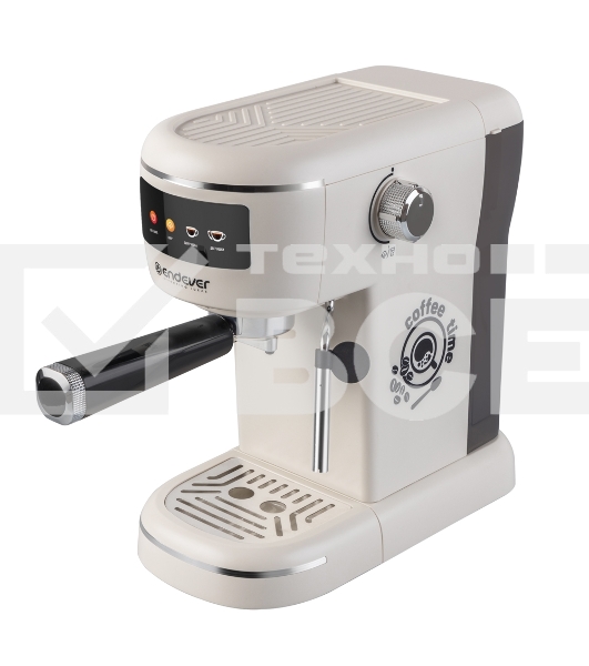 Кофеварка рожковая Endever Costa-1096 бежевый, исп. кофе - молотый, 1 л, 1400 Вт, 15 Бар