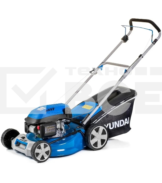 Бензиновая газонокосилка HYUNDAI L4620 {двигатель Hyundai ICV145,4-х такт, 3.8 л.с./145 см3, Ширина среза 45,7 см, Высота среза 25-75 мм, 23,5 кг }