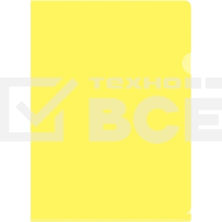 Папка-уголок Silwerhof Eco тисненый A4 пластик 0.12мм желтый
