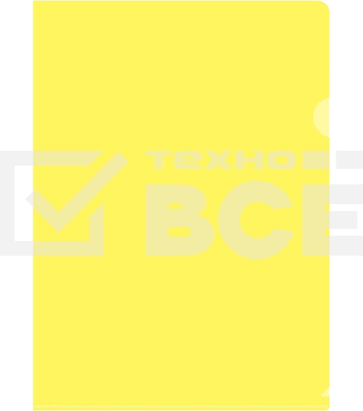 Папка-уголок Silwerhof Eco тисненый A4 пластик 0.12мм желтый