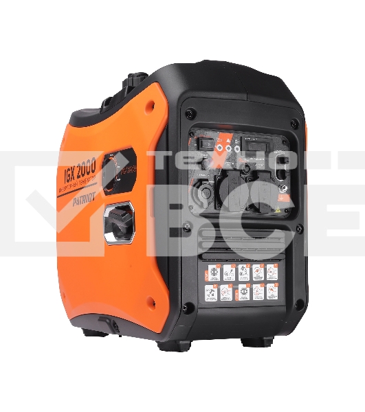 Электрогенератор бензиновый инверторный Patriot iGX 2000, 2 кВт, 62 дБ, 21.5 кг