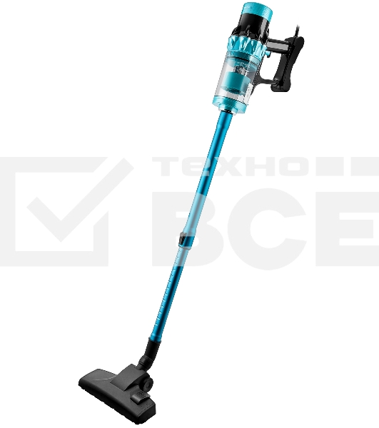 Пылесос вертикальный BRAYER BR4271 голубой, питание от сети, 185 Вт, уборка сухая, пылесборник 0.8 л