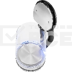 Чайник электрический Starwind SKG2112 2л. 1800Вт черный/прозрачный корпус: стекло, фото3