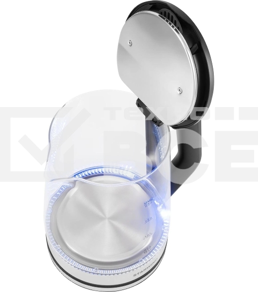 Чайник электрический Starwind SKG2112 2л. 1800Вт черный/прозрачный корпус: стекло