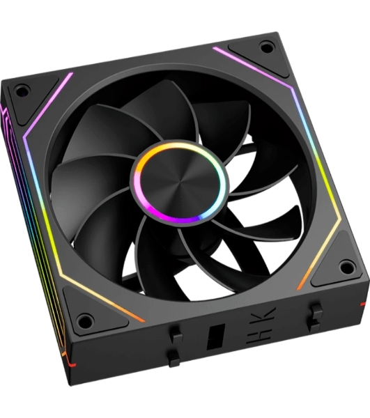 Вентилятор для корпуса PcCooler F3 X120R BK Reverse ARGB 120х120x25 черный 4-pin 28.4дБ (F3 X120R ARGB BK) Ret