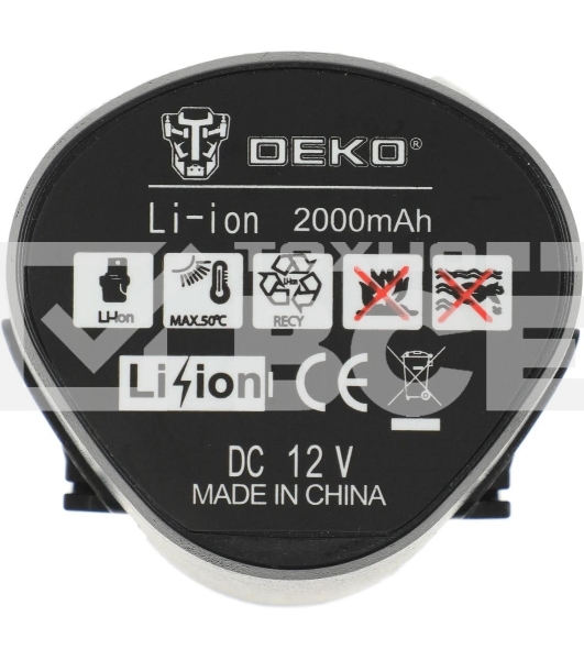 Дрель-шуруповерт аккумуляторная Deko DKCD12FU-Li SET3, 12В, 2АКБ, Кейс