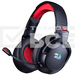 Гарнитура Redragon Nomen чёрный-красный, беспроводная + проводная, радиоканал, до 56 ч, подсветка