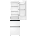 Холодильник Zugel ZRFD200W белый трехкамерный 197/85л морозилка снизу, No Frost, фото2