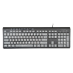 Клавиатура Oklick 480M проводная, USB, черный/серый, фото 1