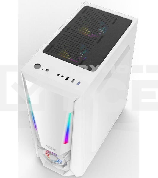 Корпус ALSEYE Reactor-W Mini-ITX/Micro ATX/ATX, USB2.0*2+HD Audio+USB3.0*1, 