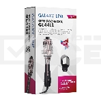 Фен-расческа Galaxy Line GL 4412,  черный с розовым, 1200 Вт, 2 скорости потока воздуха, 4 температурных режима, шнур, вращающийся на 360° с подвесной петлей, 2 насадки в комплекте, фото4