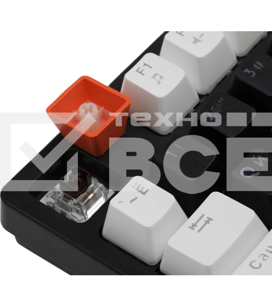 Клавиатура Defender Hawk GK-418  проводная, USB, черный/белый