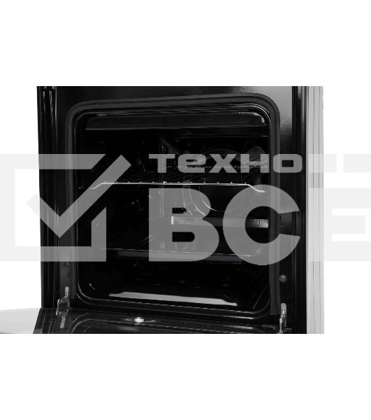 Плита газовая Kraft KF-FSK5301GBL черный, конфорок 4 газовых, духовка 58 л, 50 см x 85.5 см x 55.6 см