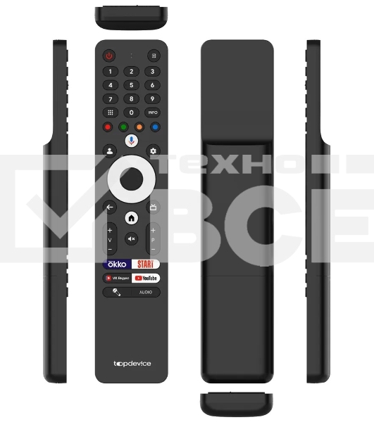 Телевизор Topdevice 50'' TDTV50DQ08U черный VA-QLED UHD 60Hz Smart 2/16Гб