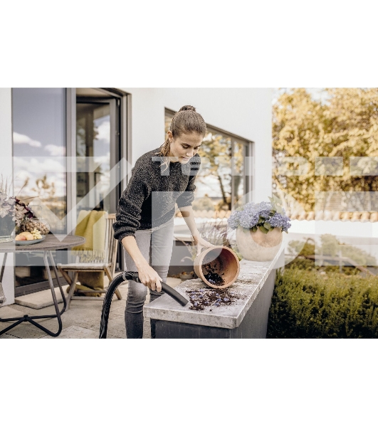 Строительный пылесос Karcher KWD 3 S V-17/4/20 Anniversary Edition черный, 1000 Вт, уборка сухая/сбор воды, пылесборник мешок/контейнер, 17 л