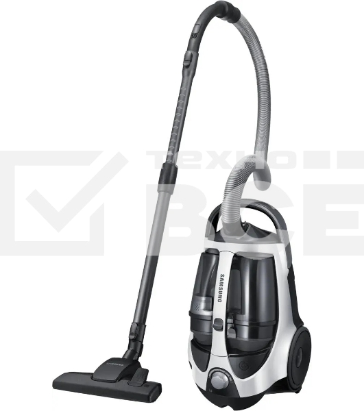Пылесос Samsung VCC8835V37/XEV белый, 430/2200 Вт, уборка сухая, пылесборник контейнер 2 л