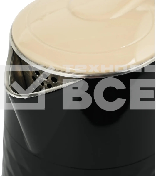 Чайник электрический Centek CT-0025 черный металл 1.8л, 1800W, двойные стенки, кнопка вкл. на ручке