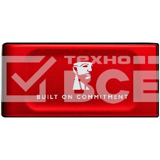 Внешний SSD Kingston XS1000, 2TB, USB 3.2 Gen 2 Type-C, R/W 1050/1000, красный