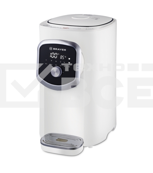 Термопот BRAYER BR1093WH, 1200Вт, 5л, LED-дисплей, автоотключение при отсутствии воды
