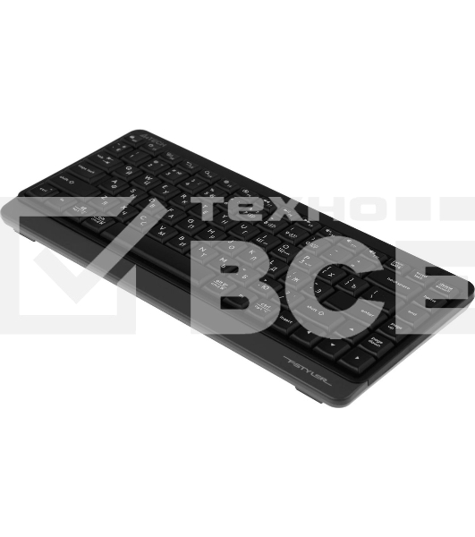 Клавиатура беспроводная A4Tech Fstyler FBK11, USB, Bluetooth/Радиоканал, черный/серый