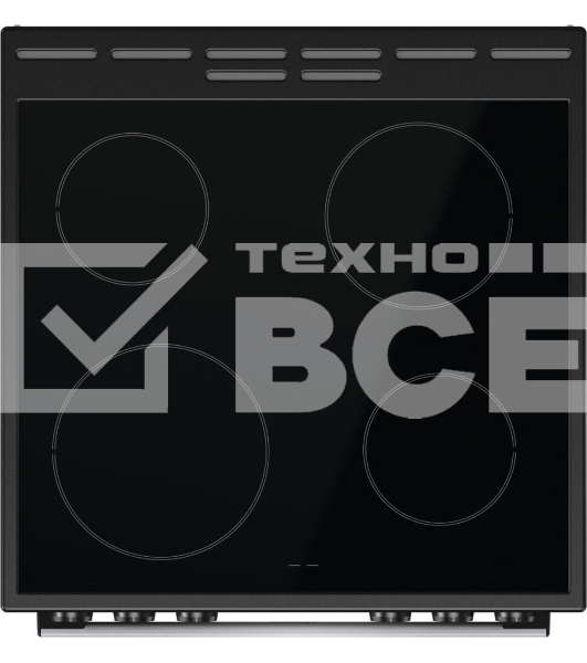 Плита электрическая Gorenje GEC6A11SG серый, конфорок 4 электрических, духовка 65 л, 60 см x 85 см x 60 см