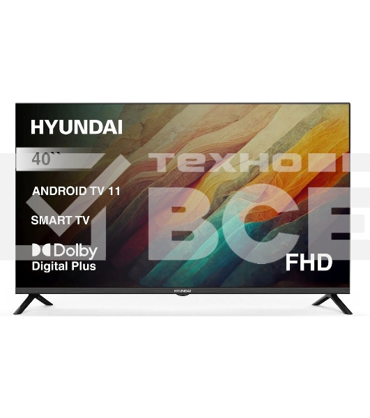 Телевизор Hyundai 40' H-LED40BS5002 черный LED FHD 60Hz Smart TV