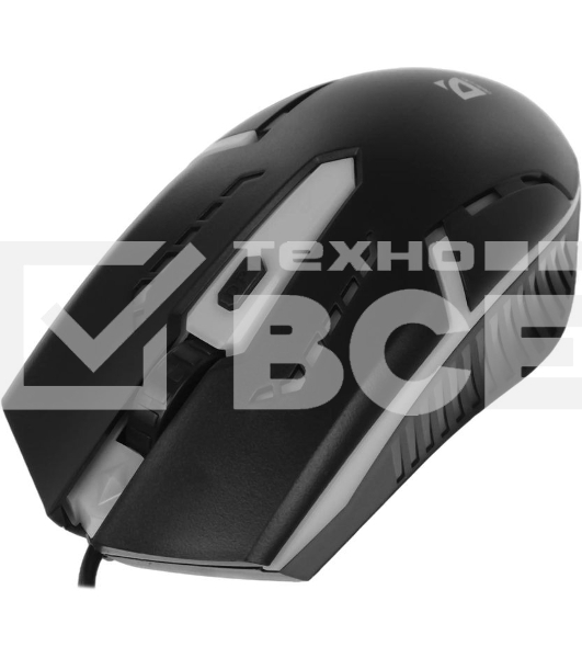 Мышь проводная Defender Flash MB-600L черный, 1200 dpi, USB, кнопки - 4