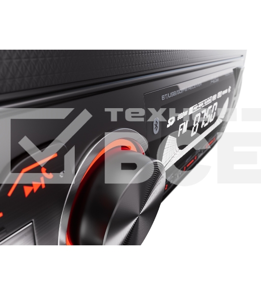 Автомагнитола AURA FIREBALL-103BT, 1 DIN, Bluetooth, USB Type-A, AUX