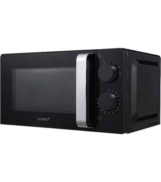 Микроволновая печь Vitek VT-MW1020 черный, 20 л, 700 Вт, переключатели — поворотный механизм