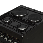 Плита комбинированная Flama RK 2201 B коричневый, конфорок 4 шт, духовка 50 л, 50 см x 85 см x 60 см, фото5