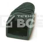 Изолирующий колпачок Hyperline BOOT-BK-10 для разъемов RJ-45, черный (10 шт.), фото 1