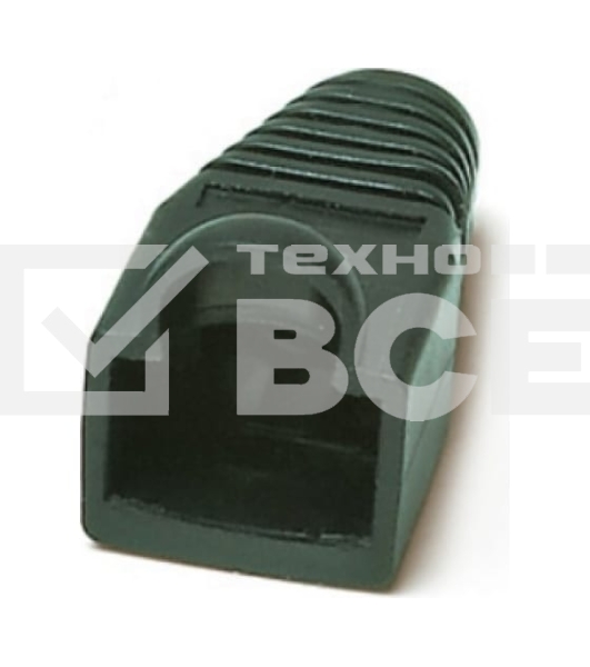 Изолирующий колпачок Hyperline BOOT-BK-10 для разъемов RJ-45, черный (10 шт.)