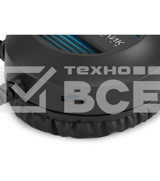 Наушники с микрофоном Оклик HS-L300G Black черный 2.2м мониторные USB оголовье (1796949)
