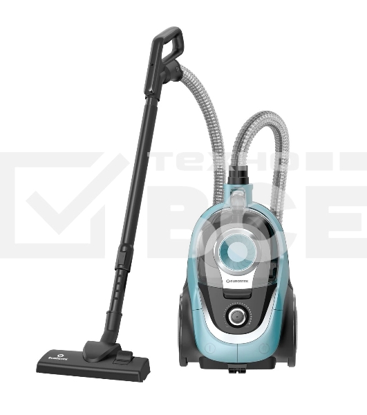 Пылесос Eurostek EVC-4519 бирюзовый, 500/2800 Вт, уборка сухая, пылесборник - контейнер, 3 л