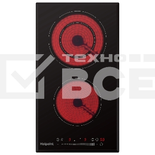 Электрическая варочная поверхность Hotpoint HR 3O4 BAS, независимая, черный