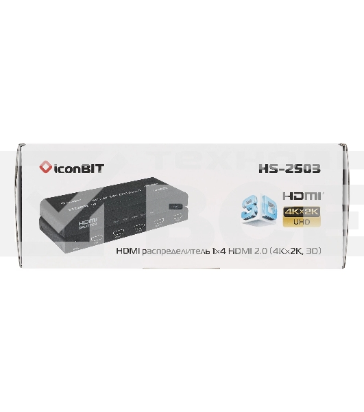 Усилитель-распределитель HDMI IconBIT HS-2503 1x4, поддержка 4К60