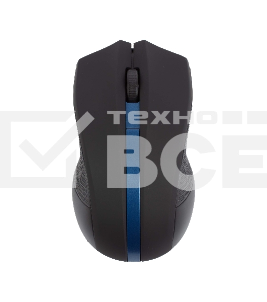 Мышь беспроводная HIPER HOMW-074 черный/синий, 1000 dpi, радиоканал, USB, кнопки - 3