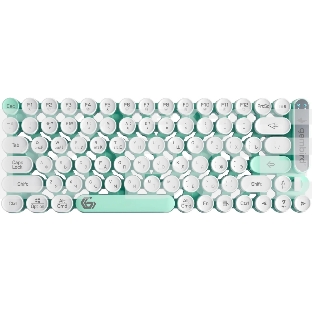 Беспроводная клавиатура Gembird KBW-9, 80кл, подсветка 6 цв, BT 5.1/радио/USB, белая