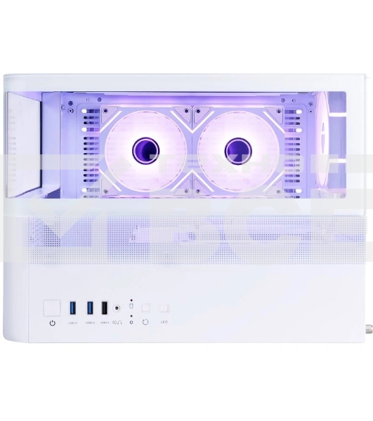 Компьютерный корпус 1STPLAYER RT5 ARGB белый, mATX, 3x120мм ARGB fans