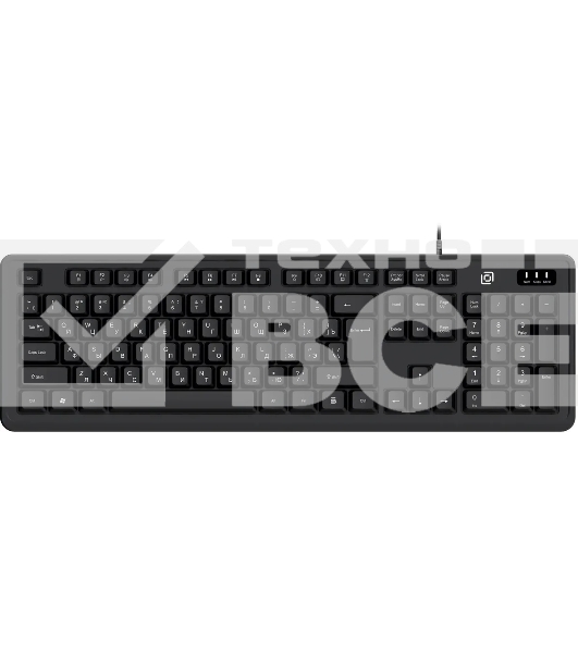 Клавиатура проводная Oklick K175 черный USB Multimedia